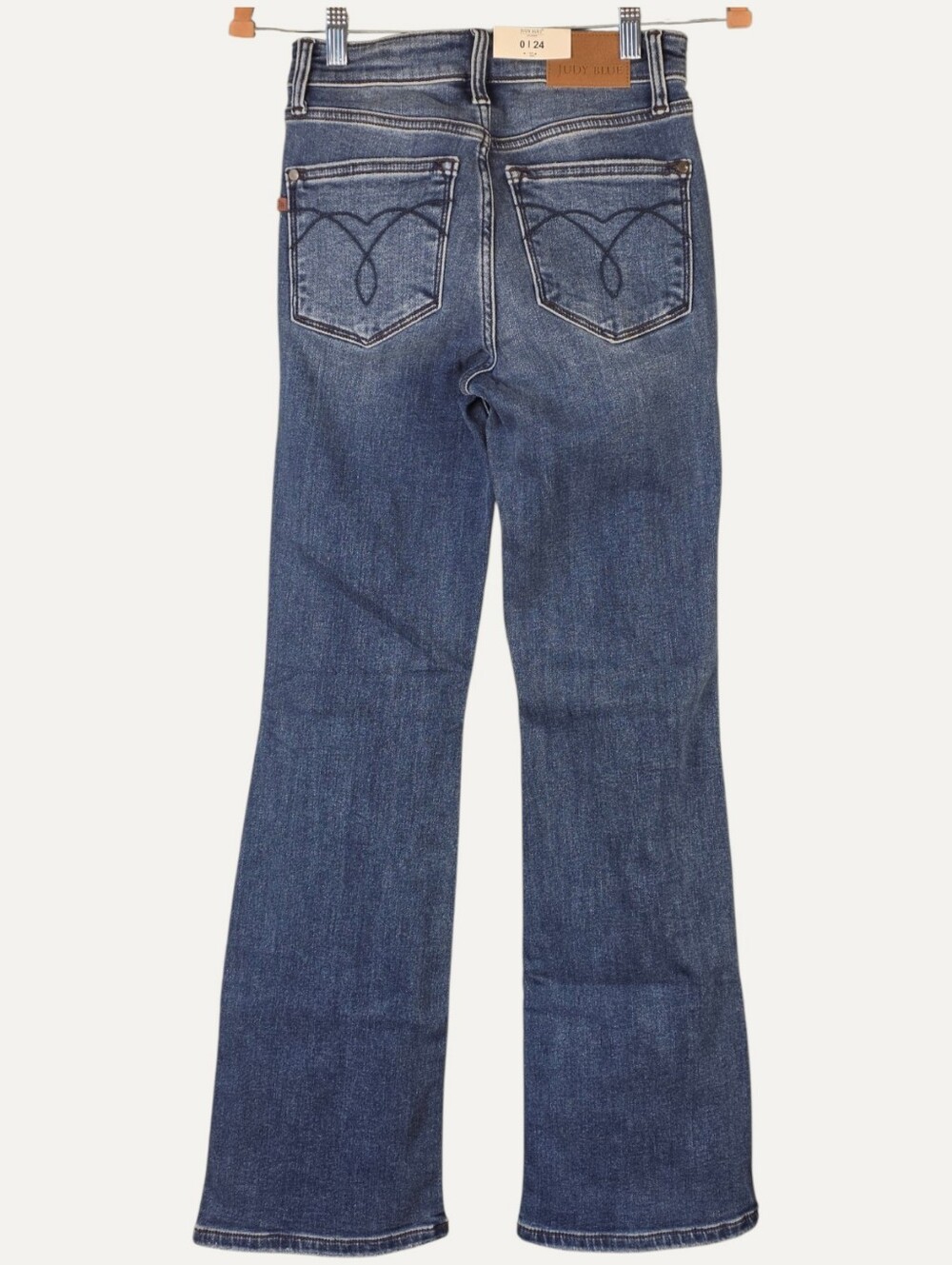 Judy Blue Thermal Bootcut Jeans 0/24 NWT Dark Wash Mid Rise 82621 - Picture 2 of 10